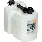 Stihl 8810120 Kombi-Kanister für 5L Kraftstoff und 3L Öl, Transparent