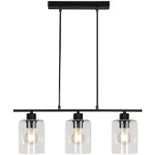 Rabalux 5078 Pendelleuchte 3 Spots Miroslaw, E27, schwarz, Industriell