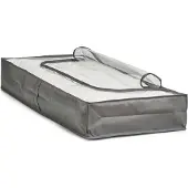 Zeller Unterbett-Aufbewahrungs-Tasche, grau, 103 x 45 x 15 cm, 14609