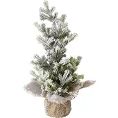 Boltze Künstlicher Tannenbaum in einem Topf aus Jute TANNE, 31 cm