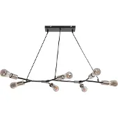 Rabalux 72027 Pendelleuchte 7 Spots Branwen, E27, schwarz-silber, Industriell, 91cm