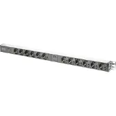 Digitus Steckdosenleiste mit Aluminiumprofil und Überlastschutz, 12-fach Schutzkontaktsteckdose, 2 x 2 m Zuleitung Schutzkontaktstecker, 800 mm, 93 mm, 70 mm, 2,31 kg, 5208 cm³, China