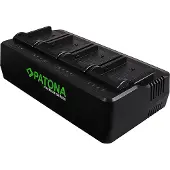 PATONA Premium 4-fach Ladegerät für NP-F 550/F750/F960/F970