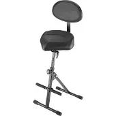 K&M 14050 Hocker mit Rückenlehne Kunstleder