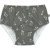 Lassig Schwimmwindel Baby - Palmen, Oliv