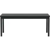 Ebuy24 Kenya Gartentisch 90x180cm schwarz.
