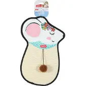 Zolux Hängender Katzenkratzbaum, Sisalmaus mit Spielzeug, CHATOUILLE, 51 cm