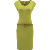 Ragwear Sommerkleid "Tagg" Eingrifftaschen Damen Kurzarm-Kleid mit Taillengürtel und Taschen
