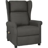 Syfax Massagesessel Dunkelgrau Stoff