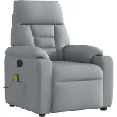 Syfax Massagesessel Hellgrau Stoff