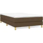 Syfax Boxspringbettgestell Dunkelbraun 120x200 cm Stoff
