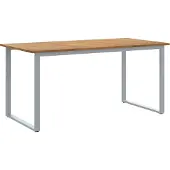 Syfax Gartentisch Grau 160 x 80 x 75 cm Massivholz Akazie
