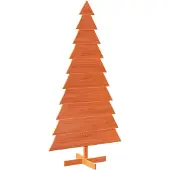 Syfax Weihnachtsbaum zum Schmücken Wachsbraun 180cm Massivholz Kiefer