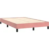 Syfax Bettgestell ohne Matratze Rosa 120x190 cm Samt