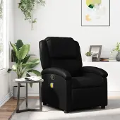 vidaXL Möbel Massage-Relaxsessel, Kunstleder, Schwarz - Fernseh- & Relaxsessel 3205899