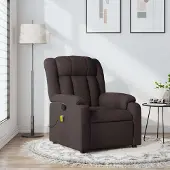 vidaXL "2026 Promotion" Massagesessel/Loungesessel/TV-Sessel - Dunkelbraun Stoff - Couchsessel CC22716