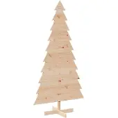 Syfax Weihnachtsbaum Holz zum Schmücken 180 cm Massivholz Kiefer