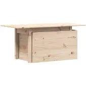 Syfax Gartentisch 100x50x75 cm Massivholz Kiefer