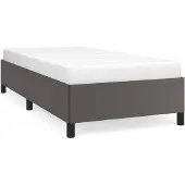 Syfax Bettgestell Grau 80x200 cm Kunstleder