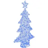 Syfax Weihnachtsbaum mit 160 LEDs Blau 150 cm Acryl