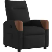 Syfax Relaxsessel Schwarz Stoff