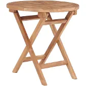 Syfax Gartentisch Klappbar 45 cm Massivholz Teak