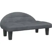 Syfax Hundebett Dunkelgrau 70x52x30 cm Samt