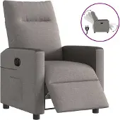 Syfax Relaxsessel Elektrisch Taupe Stoff