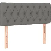 Syfax Kopfteil Dunkelgrau 90x7x78/88 cm Stoff