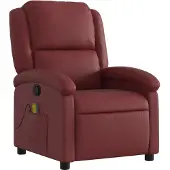 Sonstiges Massagesessel Weinrot Kunstleder