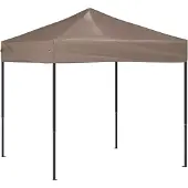 Syfax Faltbares Garten Partyzelt Taupe 2x2 m Grundfläche UV- und wasserabweisend