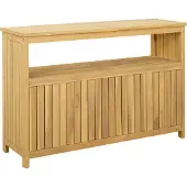 Syfax Gartenkonsole Tisch Helles Akazienholz 110 x 35 x 75 cm