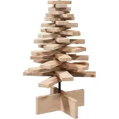 Syfax Weihnachtsbaum Holz zum Schmücken 60 cm Massivholz Kiefer