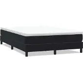 Syfax Boxspringbett ohne Matratze Schwarz 140x220 cm Samt