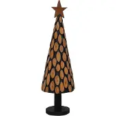 Syfax Weihnachtsbaum mit Ständer Braun 149 cm Massivholz Teak
