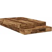 Syfax Aufbewahrungsbettgestell Altholz 120 cm Holzwerkstoff