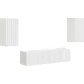Syfax TV-Schrankset 4 pcs Weiß Holzwerkstoff