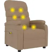 Syfax Massagesessel Cappuccino-Braun Kunstleder