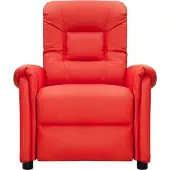 vidaXL Massagesessel Rot Kunstleder