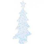 Syfax Weihnachtsbaum mit 160 LEDs Kaltweiß 150 cm Acryl