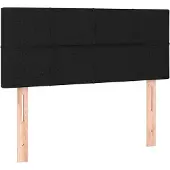 Syfax Kopfteil Schwarz 80x5x78/88 cm Stoff