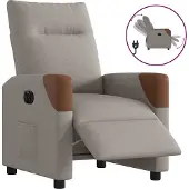 Syfax Relaxsessel Elektrisch Taupe Stoff