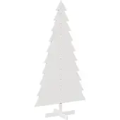 Syfax Weihnachtsbaum zum Schmücken Weiß 180 cm Massivholz Kiefer