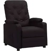 Syfax Relaxsessel Schwarz Kunstleder