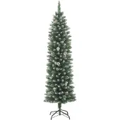 Syfax Künstlicher Weihnachtsbaum mit Ständer Schlank 150 cm PVC