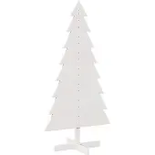 Syfax Weihnachtsbaum zum Schmücken Weiß 150 cm Massivholz Kiefer