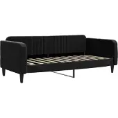 Syfax Tagesbett Schwarz 100x200 cm Samt