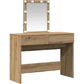 vidaXL Schminktisch Artisan-Eiche 100 x 40 x 130 cm Holzwerkstoff