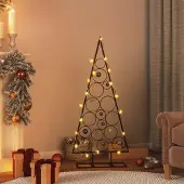 Prolenta Maison Exclusive - Metall-Weihnachtsbaum für Dekorationen Schwarz 125 cm