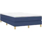 Syfax Boxspringbett mit Matratze Blau 120x190 cm Stoff